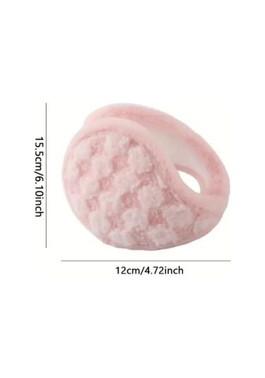 Elmpaly Şeftali Pembesi Ultra Sıcak Kulaklık - Rüzgeçirmez, Ayarlanabilir, Katlanır