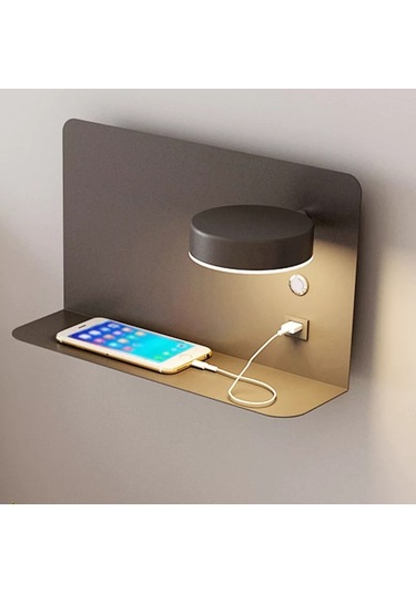 Simaavize Modern Usb Şarj Aplik Siyah