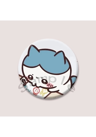 Sevimli Chiikawa Rozeti Karikatür Animasyon Periferik Yaka Iğneler Teneke Yuvarlak 44mm Style 12 44mm Çok Renkli