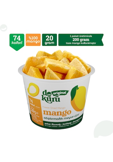 Dokuru Mango Kuru Meyve Cipsi 20 G