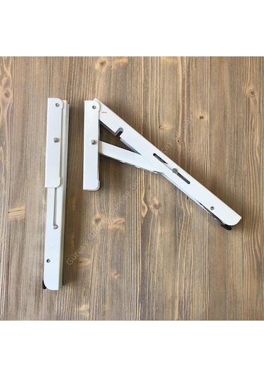 Şen Mandallı Katlanabilir Masa Konsolu Beyaz 40 Cm 1 Çift Beyaz