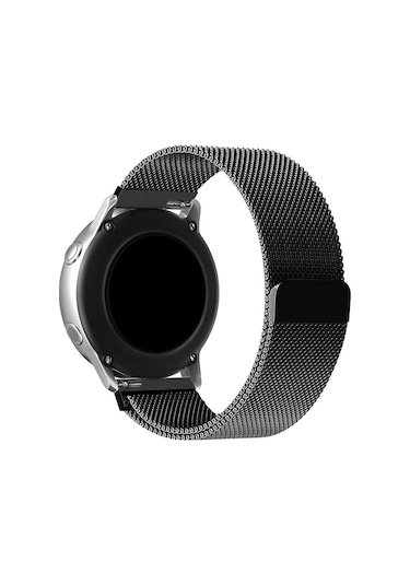 Samsung Galaxy Watch Active 2 Uyumlu Loop Metal Hasır Kordon 20mm