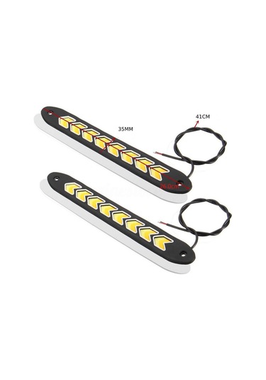 2 Adet 12 V Araba Led Şeritler Drl Gündüz Çalışan Dönüş Sinyali Işıkları Kamyon Lambaları