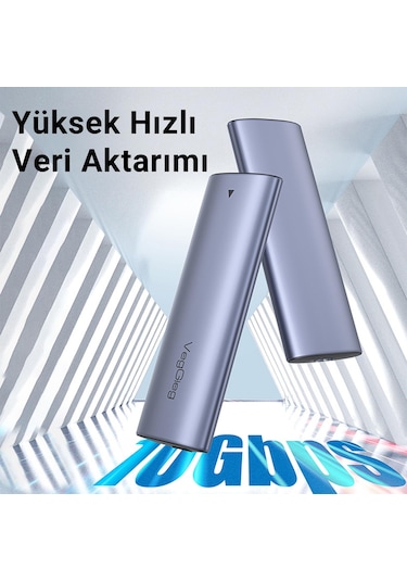 Veggieg 10gbps Usb 3.1 Gen2 M.2 Sata Ngff Nvme Ssd Disk Kutusu