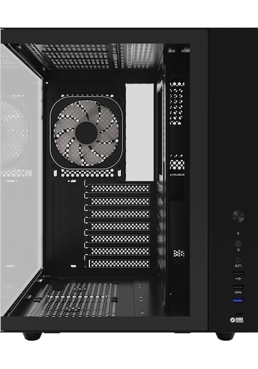 Hawk Gaming Hc510 650w 80+ Bronze Argb Akvaryum Atx Mid Tower Siyah Gaming Kasa