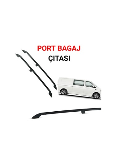T5 Uzun Şase Siyah Portbagaj Tavan Çitası 2003 2004 2005 2006