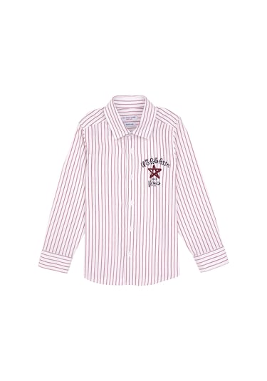 U.s. Polo Assn. Erkek Çocuk Kırmızı Gömlek Desenli 50316675-vr030 Kırmızı
