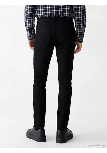 Lc Waikiki Siyah 760 Slim Fit Erkek Jean Pantolon