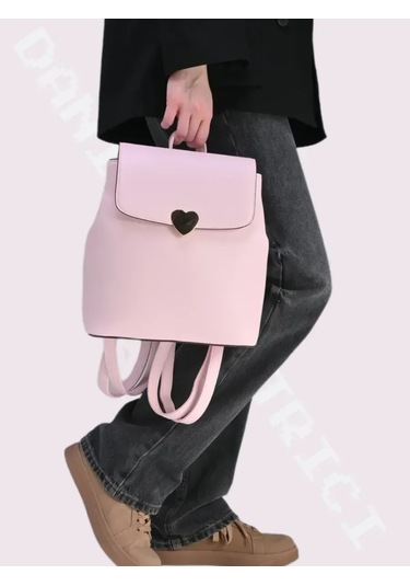 Daniele Patrici Şehir A5 Deri Sırt Çantası 203231438 Pembe