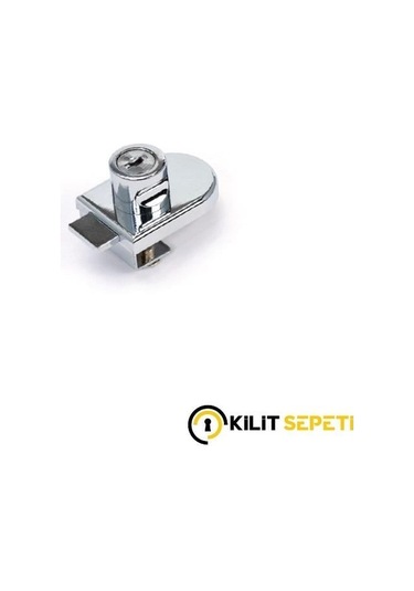 Ugr Çekmece Cam Kilidi-331 Krom/Beyaz