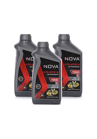 Nova 15W-40 Sl Motor Yağı 3 x 1 L