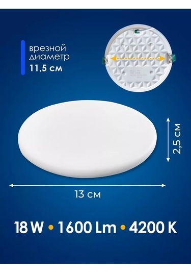 Eks Sky 18 W Led Tavan Lambası 176537970 Beyaz