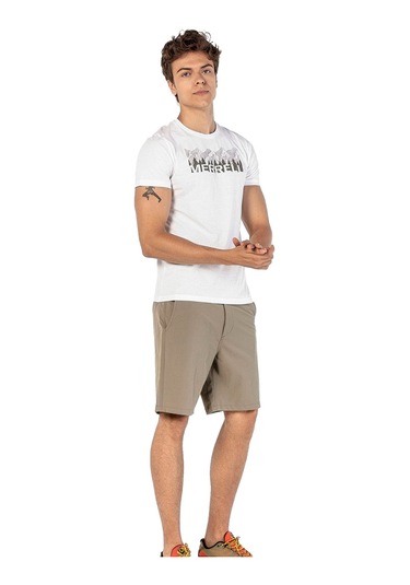 Merrell Merrell Erkek Outdoor Tekstil Şort Clear Bej 28090 Beyaz