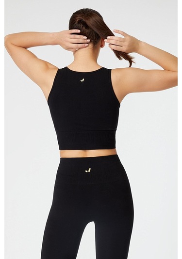 Jerf Luz Sıkılaştırıcı & Kaplı Spor Sütyeni Siyah
