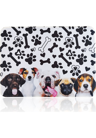 40x30cm Mouse Pad Kaymaz Kauçuk Taban Dikişli Gaming Oyuncu Dogs