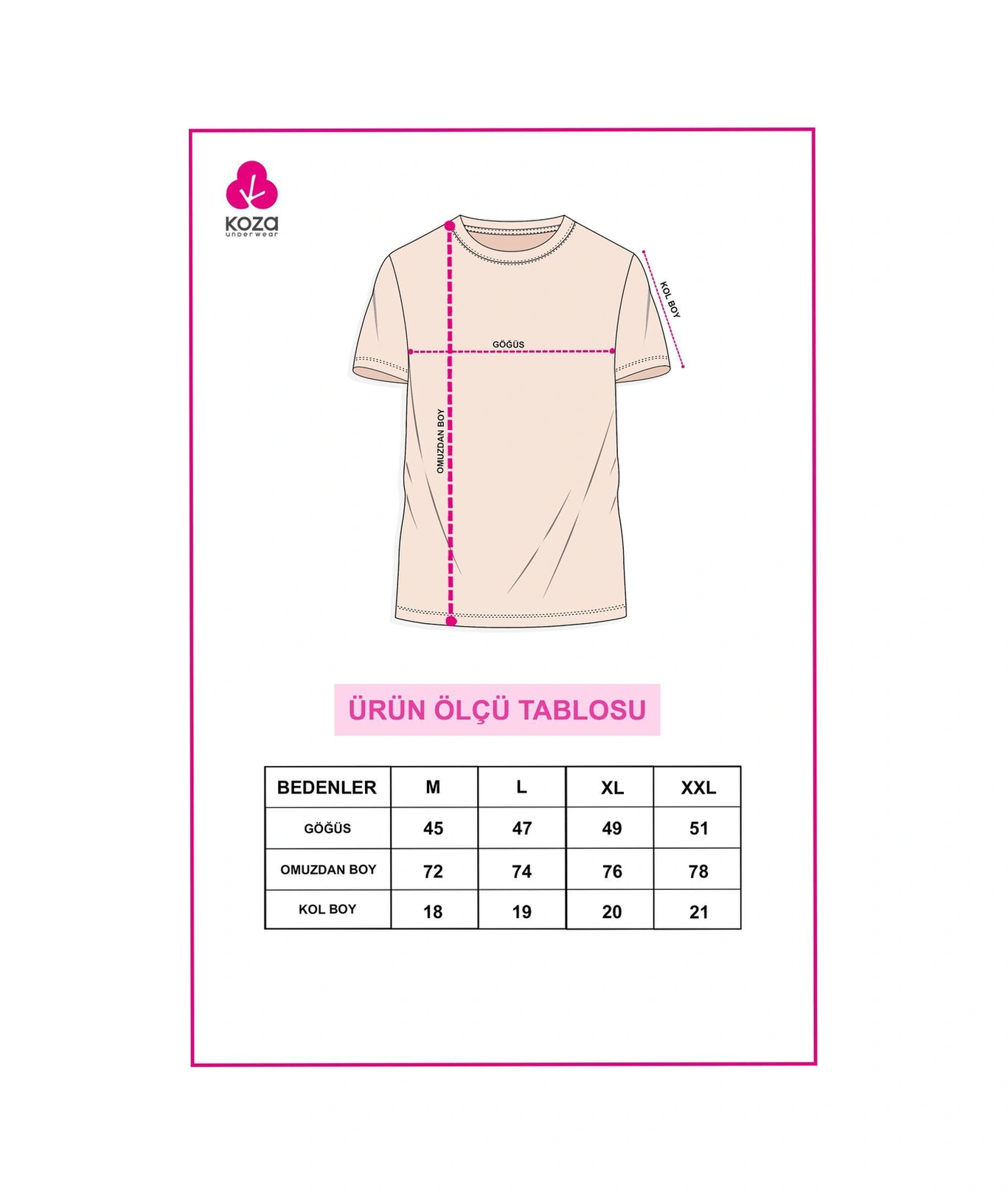 Koza İç Giyim Erkek 2'li Basic Likralı T-shirt 9012 Gri Melanj