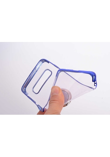 Galaxy S10E Kilif Zore Gess Kenarlari Renkli Yüzük Aparatli Kilif 493741153