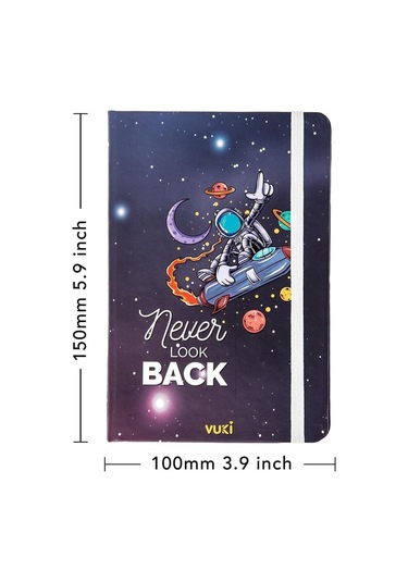 Desenli Sert Kapak Lastikli Defter A6 Karışık