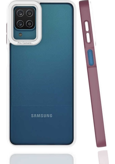 Zore Galaxy Uyumlu A12 Kılıf Msra Mima Kapak - Siyah Siyah