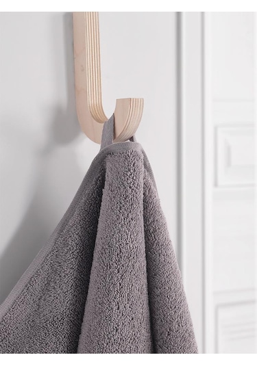 %100 Cotton Saç Havlusu Maura 50x90 Cm Gri
