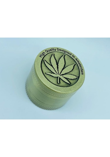 Yaprakdesenli Çelik Metal 3parça Tutun Öğütücü Grinder//30mm--g25