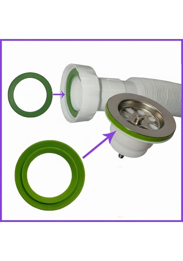 Lavabo Evye Sifonu Contası Seti Evrensel Uyumlu