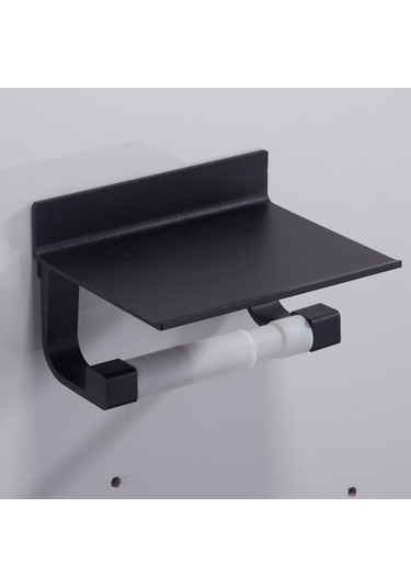 Homyl 3'ü 1 Arada Kağıt Mendil Havluluk Banyo Tuvalet Siyah