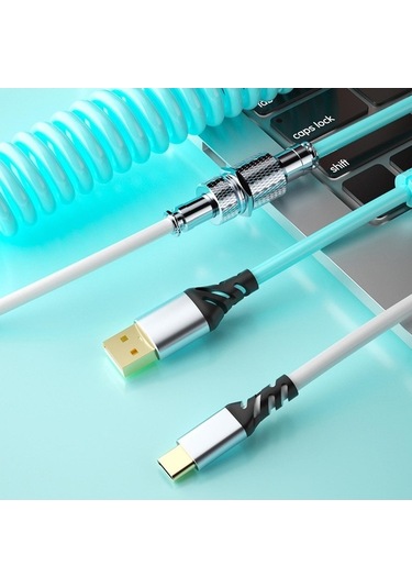 Trendooze Homyl Mekanik Klavye, Mavi-beyaz, Güncel Tasarım