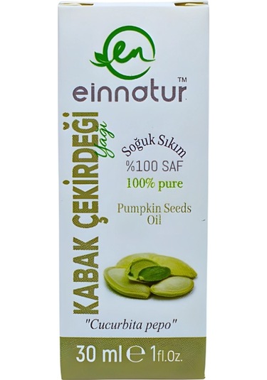 Einnatur Kabak Çekirdeği Yağı %100 Saf Soğuk Sıkım 30 ML