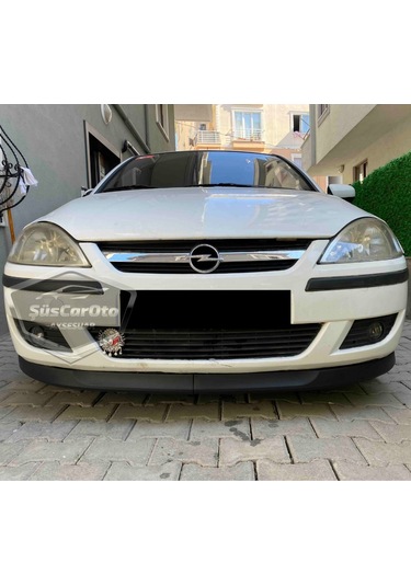 Opel Corsa C 2000-2006 Uyumlu Üniversal Astra H Lip Esnek Ön Lip 2 Parça Tampon Altı Dil Karlık Ön Ek 00 Şüscaroto Aksesuar