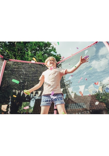 Plum File Korumalı Trambolin - 7 Ft - Pembe Çok Renkli