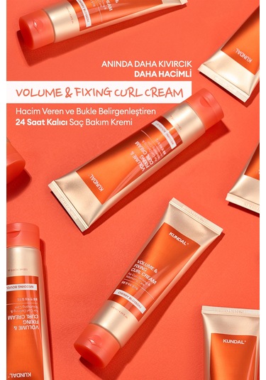 Bukle Belirginleştirici Durulanmayan Saç Kremi Kundal Volume & Fixing Curl Cream Cherry Blossom 96889778