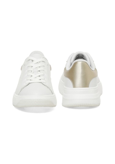 U.s. Polo Assn. Yuna 5pr Beyaz Kadın Sneaker 000000000102021434 Beyaz-altın