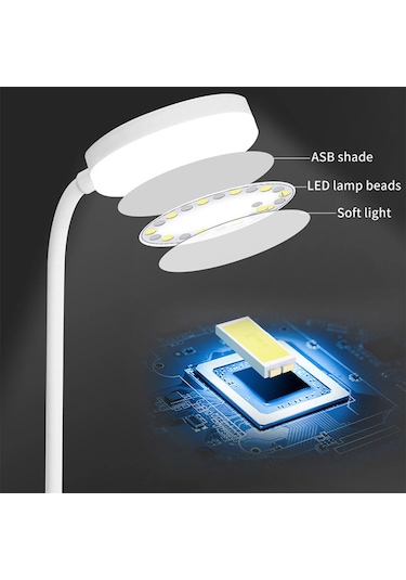 Led Masa Lambası 3 Seviyeleri Kısılabilir Usb Şarj Edilebilir Karışık