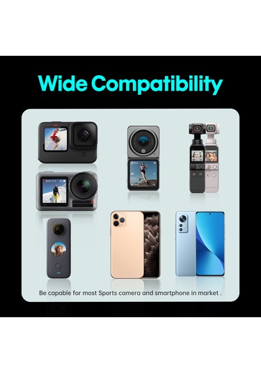 Ximistore9 Gopro/ınsta360/djı İçin Kolay Kullanıma Uygun Boyun Tutucu: Üç Yönlü Ayar, Telefon Tutucu Ve Adaptör İle İlk Kişi Görüntü Kaydı Siyah