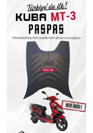 Lnsmoto Rks Mt3 Pro Paspas Kaymaz Taban Kırmızı Logo Kalın