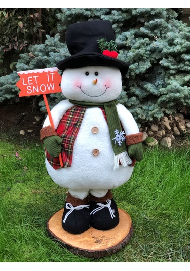 Yeni Yıl Si Uzayan Kardan Adam 75-100Cm Uzar Kısalır