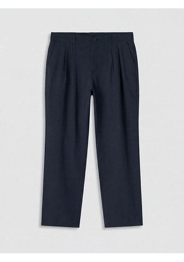 Lc Waikiki Lacivert Regular Fit Gabardin Erkek Pileli Pantolon