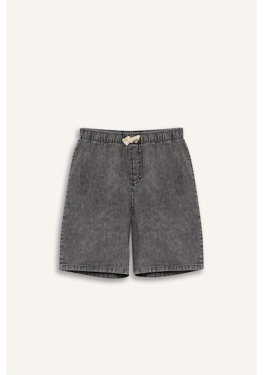 Defacto Erkek Çocuk Jean Şort D8575a825smnm55 Gri