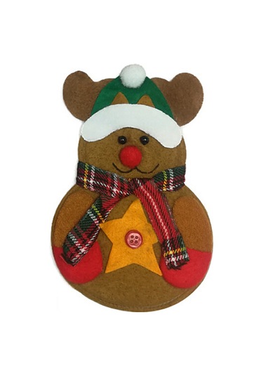 Ximistore9 Noel Masası Dekorasyonu: 6 Adet Non-woven Kürdan Bantı, Santa Ve Geyik Desenli, Yeniden Kullanılabilir, Festivite Atmosu Katıyor