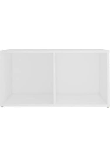 Tdesıgno Gülan Kitaplıklı Televizyon Sehpası - Ünitesi -kitaplık-beyaz 180 Cm 8 Raflı Beyaz