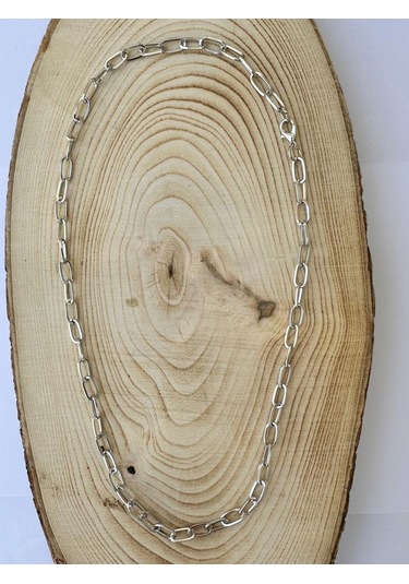 Gümüş Rengi Hip Hop Zincir Kolye Unisex Zincir Kolye Pytkznck0y26