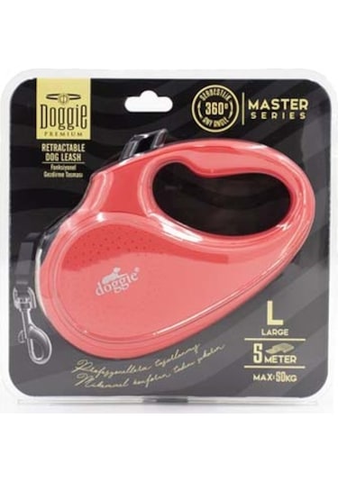 Doggie  Otomatik  Uzatma  Tasması  Master  Pembe  L-50  Kg  5  Mt Pembe