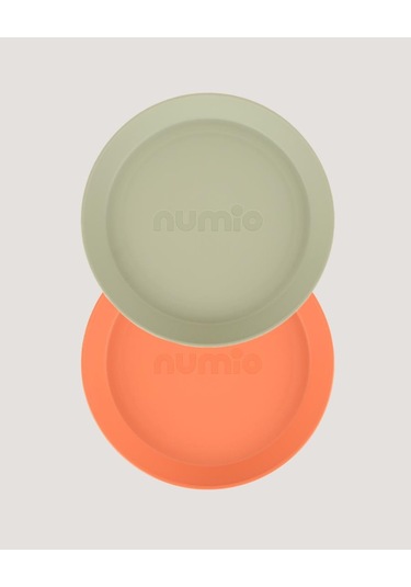 2'li Yuvarlak Tabak Sage Green-peach