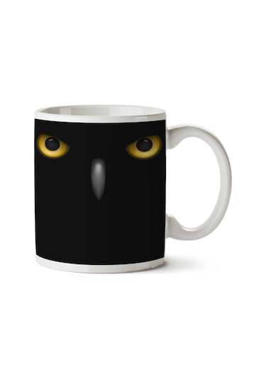 Owl Eyes İki Tarafı Baskılı Kupa Bardak