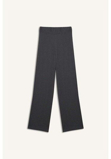 DeFacto Bürümcük Pantolon Wide Leg Geniş Bol Paça Esnek Belli C0200AX25SPAR104