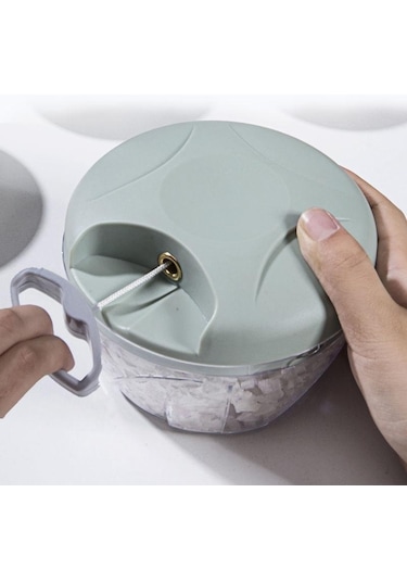 Pembe 500/900 Ml Sarımsak Kıyıcı Manuel Döndür Sebze Kesici Kıyıcı Pembe