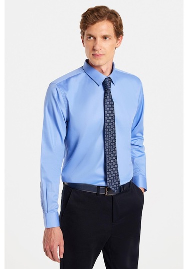 Erkek Slim Fit Non-ıron Pamuklu Doğa Dostu Ekoteks Belgeli Ütü Gerektirmez Mavi Gömlek-32994 Mavi Erkek Slim Fit Non-ıron Pamuklu Doğa Dostu Ekoteks Belgeli Ütü Gerektirmez Mavi Gömlek-32994 Mavi