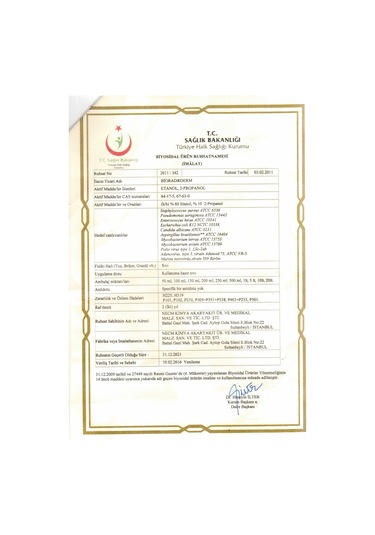 Biorad Derm El Ve Cilt Dezenfektanı 5 L