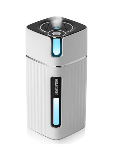 Usb Ev Ofis Araç Kullanıma Uygun 300ml Nemlendirici - Sessiz Çalışma, Renkli Gece Lambası, İki Sprey Modu, Su Seviyesi Gösterici